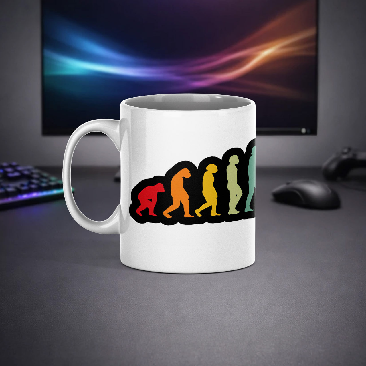 ماگ سرامیکی گیمینگ طرح تکامل گیمر Evolution of Gamer