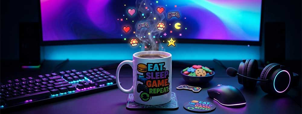 خرید-ماگ-گیمینگ-eat-sleep-game-repeat
