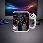 ماگ سرامیکی FC26 گیمینگ با دسته فوتبالی