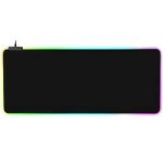 ماوس پد گیمینگ RGB مدل RGB-01 ابعاد 80x30 سانتی متر روی میز گیمینگ