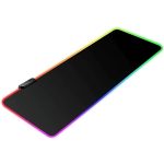 ماوس پد گیمینگ RGB مدل RGB-01 ابعاد 80x30 سانتی متر روی میز گیمینگ