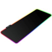 ماوس پد گیمینگ RGB مدل RGB-01 ابعاد 80x30 سانتی متر روی میز گیمینگ
