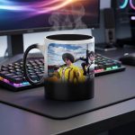 ماگ حرارتی پابجی موبایل طرح PUBG Mobile ماگ سرامیکی گیمینگ