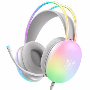 هدست گیمینگ Onikuma X25 RGB با میکروفون و طراحی حرفه‌ای